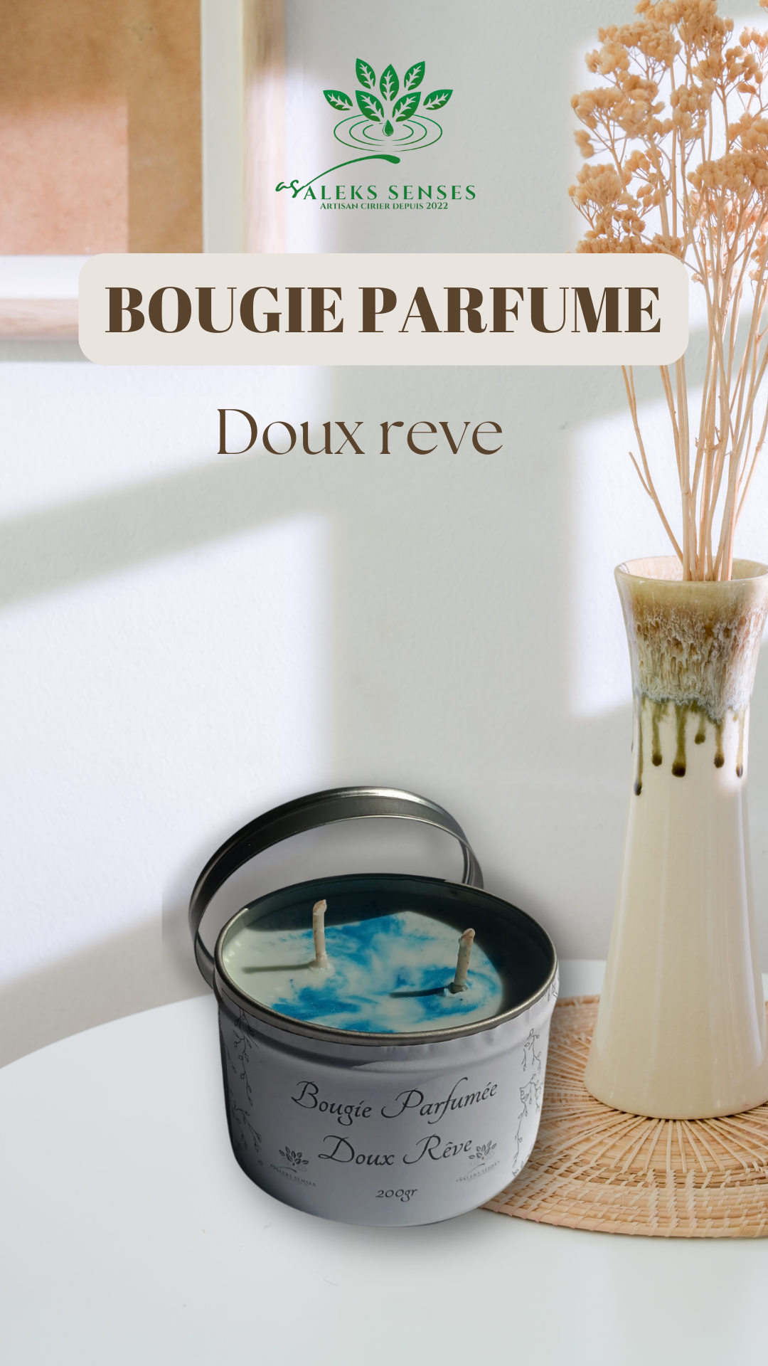 Bougie Parfumée "Doux Rêve"