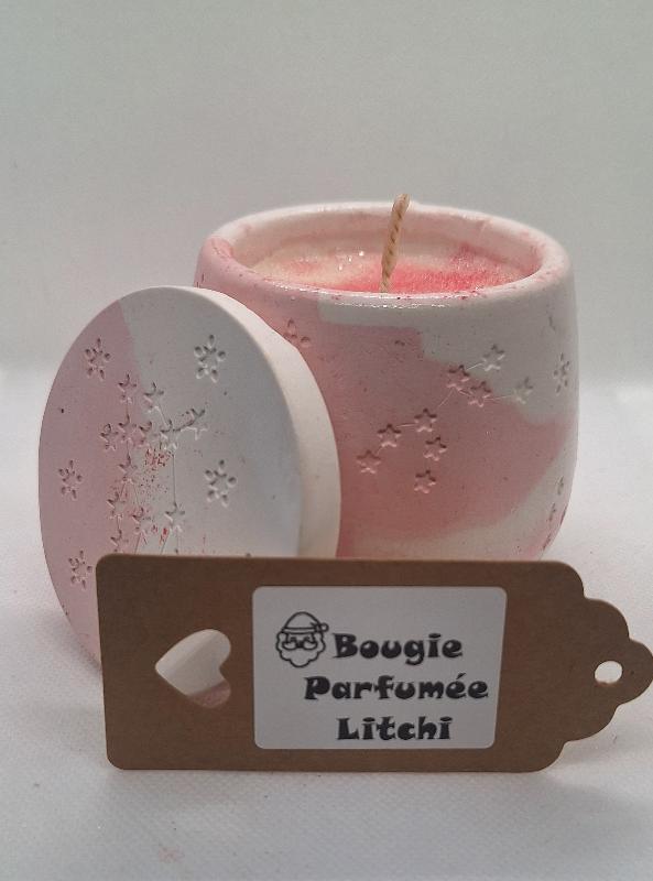 Bougie parfumée Pot litchi  - Sélection Noël