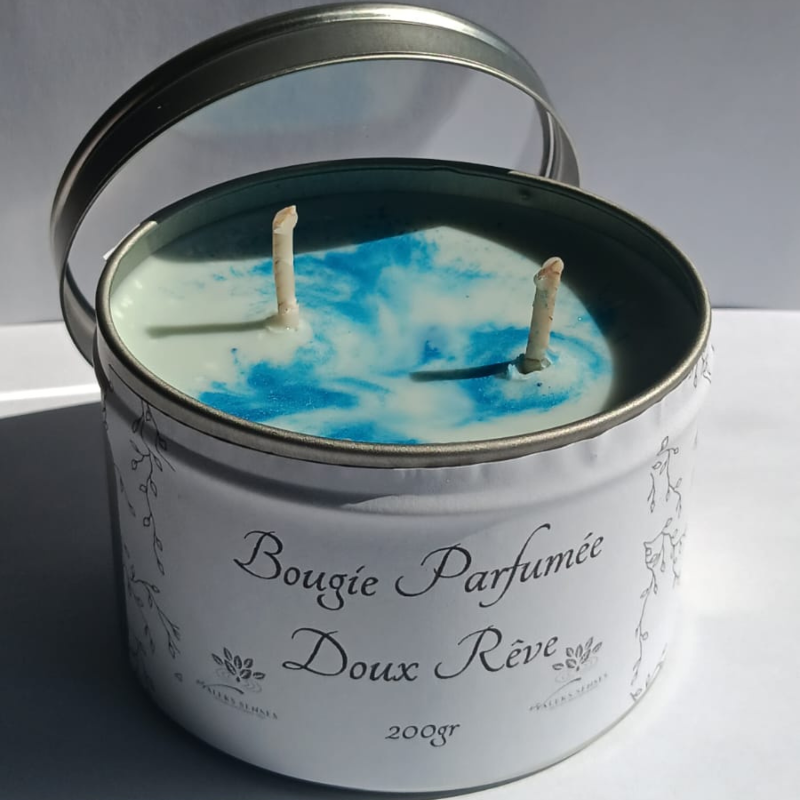 Bougie Doux Rêve-Bougie parfumée-Parfum apaisant-Ambiance relaxante-Cadeau bien-être-Fait main-Déco zen-Moment de détente-Sérénité à la maison