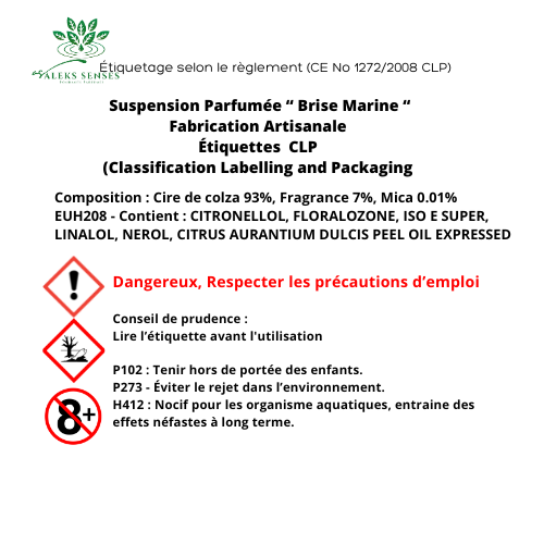 Suspension parfumée Brise-Marine (l'unité)