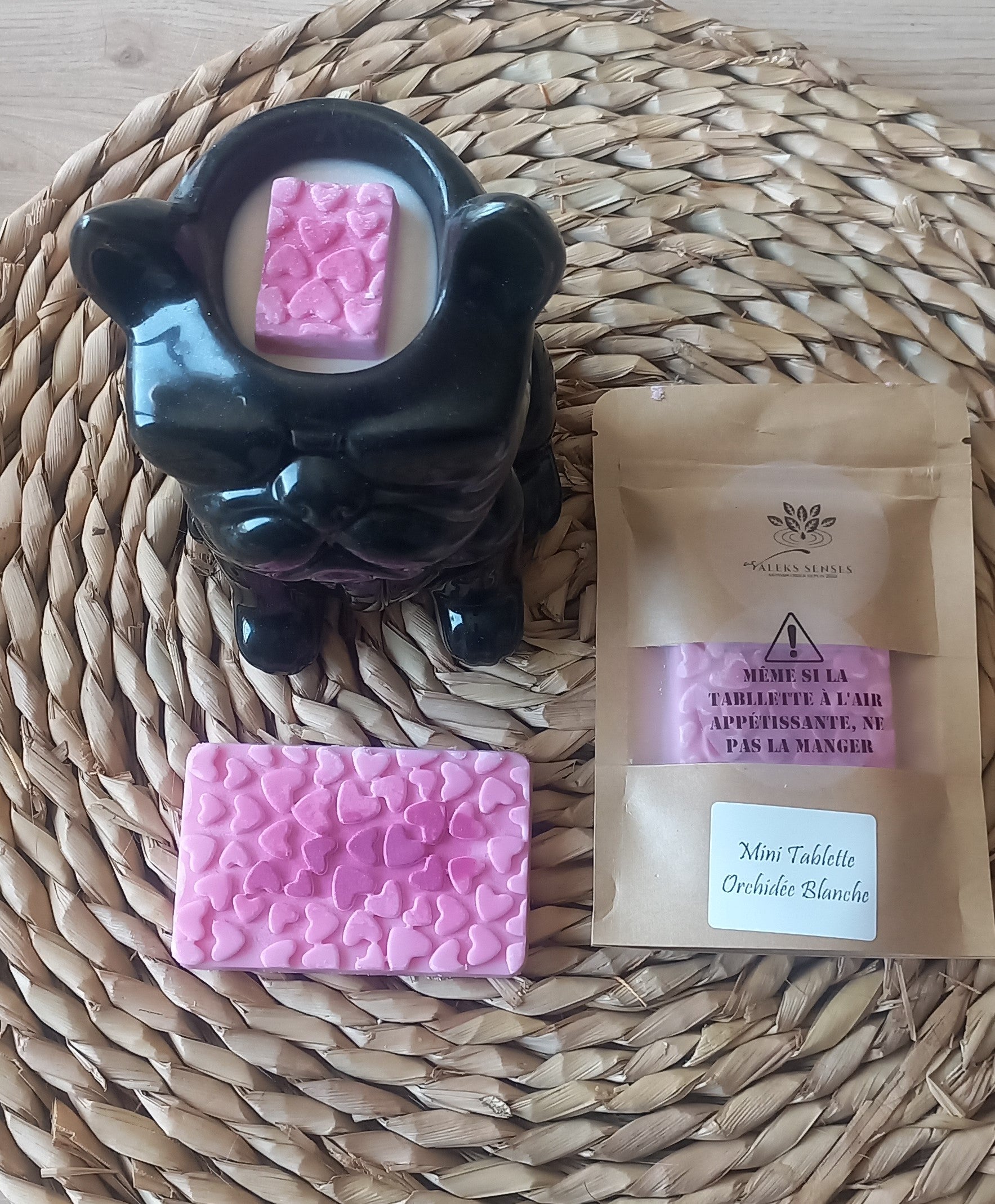 Mini-Tablette Fondant Parfumé 40gr "Orchidée Blanche"