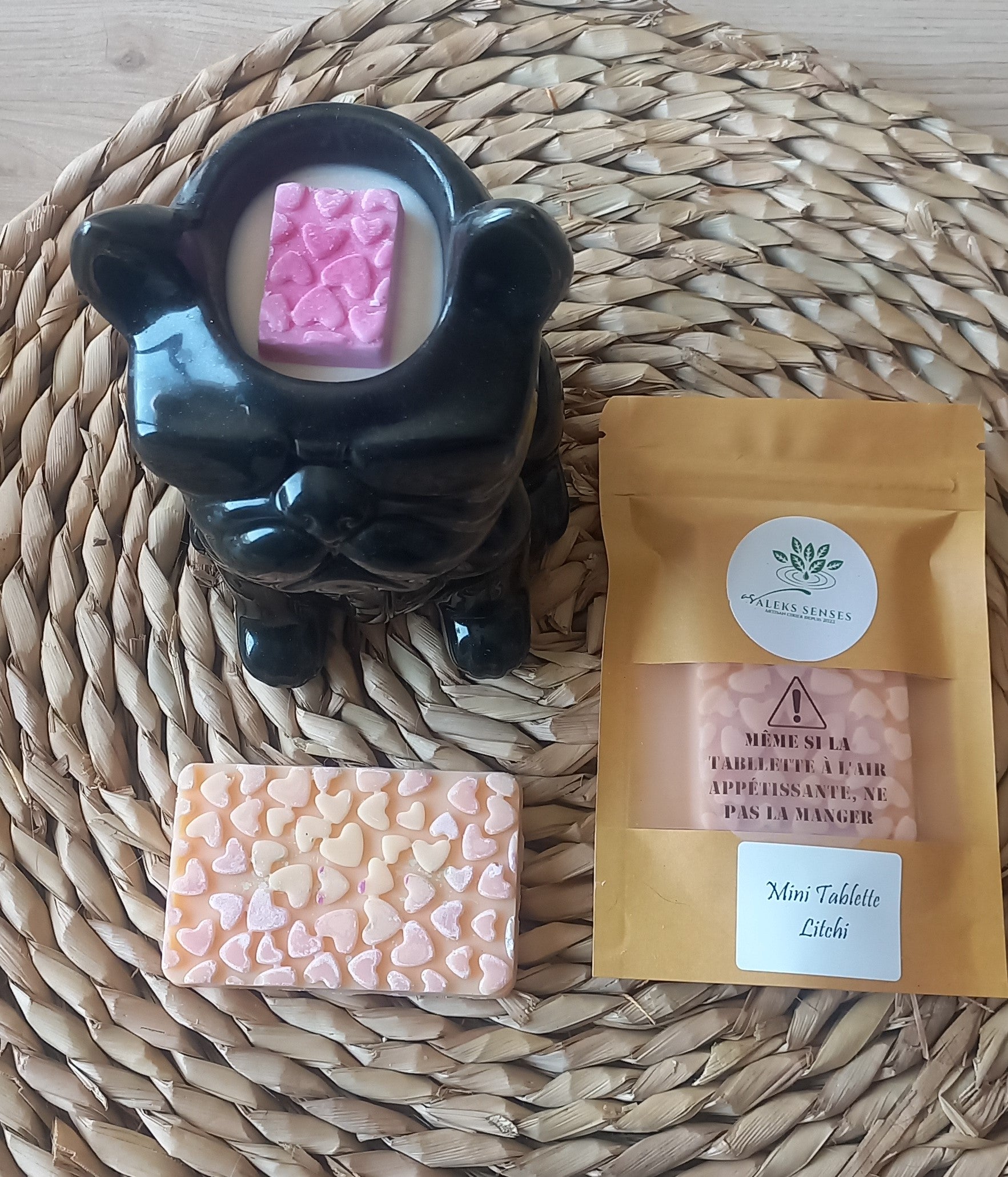 Mini-Tablette Fondant Parfumé 40gr "Litchi"