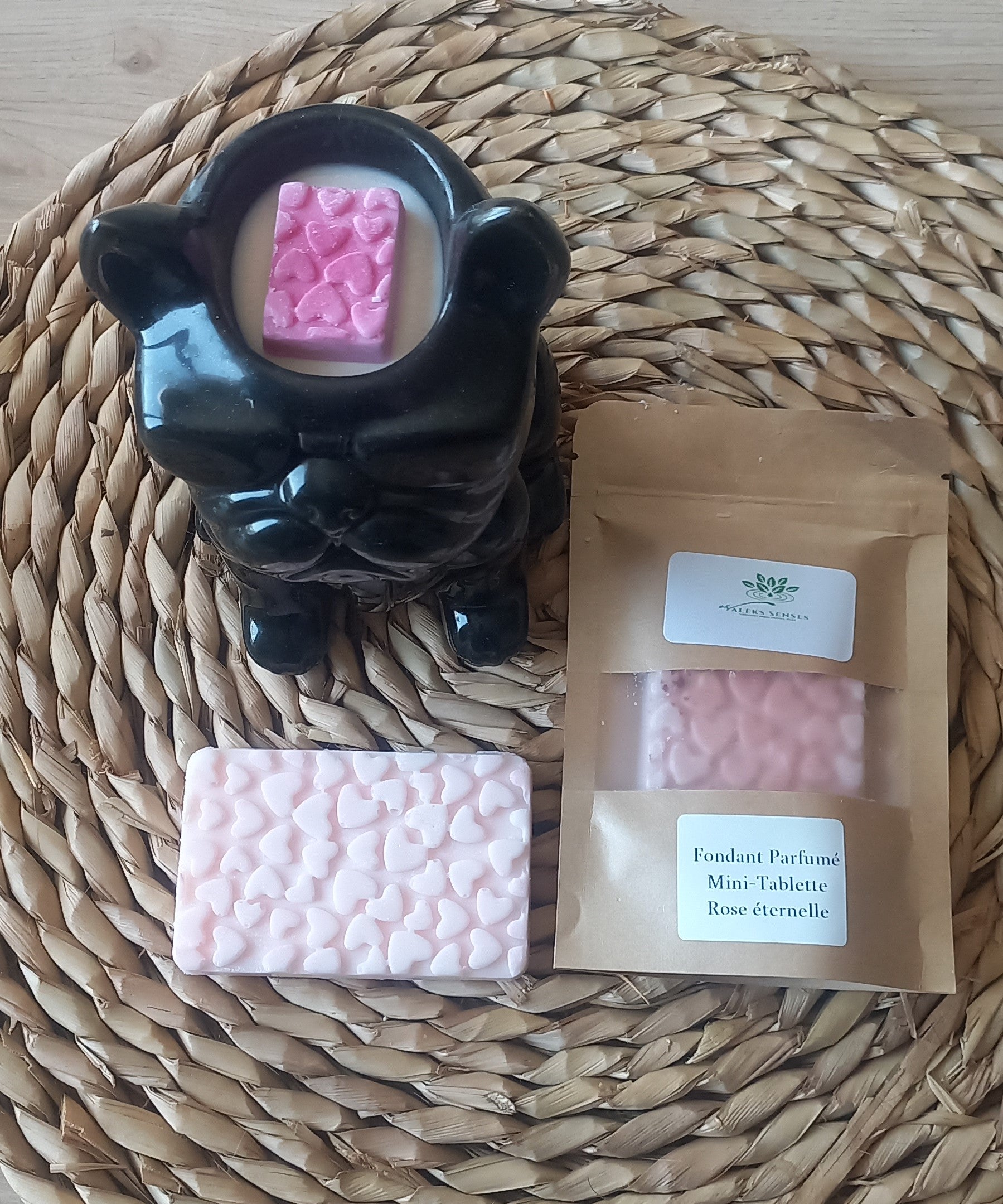 Mini-Tablette Fondant Parfumé 40gr " Rose éternelle "