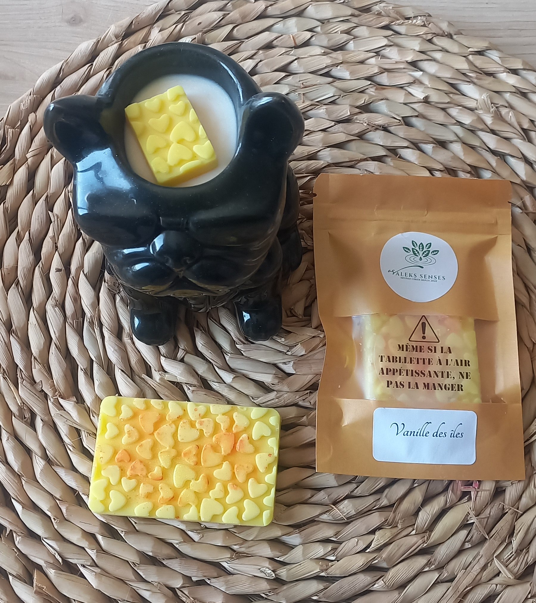 Mini-Tablette Fondant Parfumé 40gr "Vanille des îles"