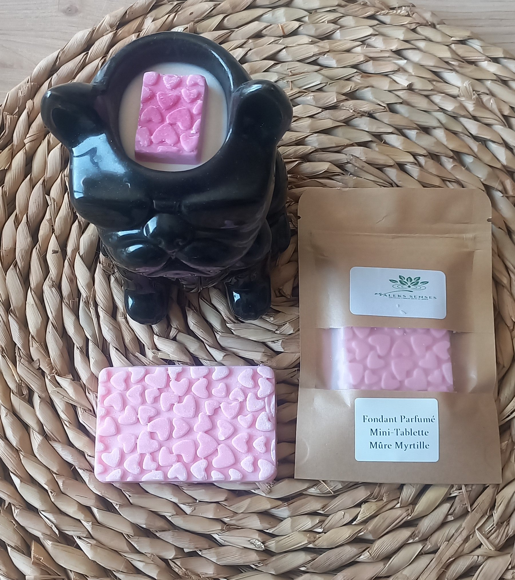 Mini-Tablette Fondant Parfumé 40gr "Mûre Myrtille "